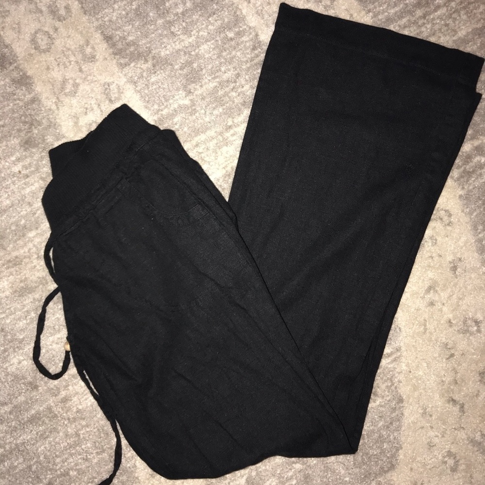 Black linen love/tree boutique pants!! Size small